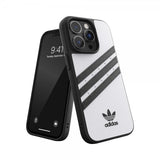 Adidas iPhone 14 Pro Cover 3 Stripes Snap Case Hvid Sort