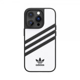 Adidas iPhone 14 Pro Cover 3 Stripes Snap Case Hvid Sort