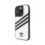 Adidas iPhone 14 Pro Cover 3 Stripes Snap Case Hvid Sort