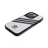 Adidas iPhone 14 Pro Cover 3 Stripes Snap Case Hvid Sort
