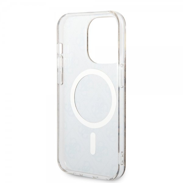 Guess iPhone 14 Pro Cover 4G Pattern MagSafe Brun