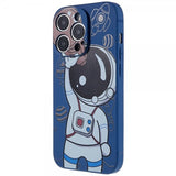 iPhone 14 Pro Cover Astronaut Blå Brun