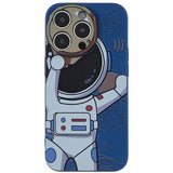 iPhone 14 Pro Cover Astronaut Blå Grå