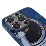 iPhone 14 Pro Cover Astronaut Blå Grå