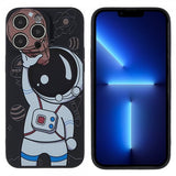 iPhone 14 Pro Cover Astronaut Sort Brun