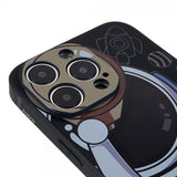 iPhone 14 Pro Cover Astronaut Sort Grå