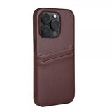 Buffalo iPhone 14 Pro Cover Bagside med Kortlommer Brun