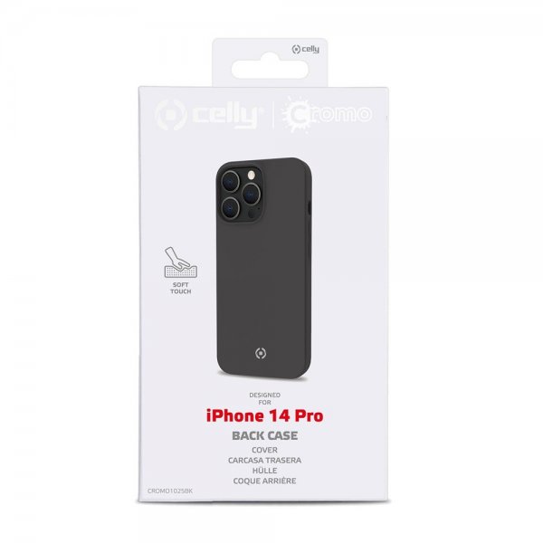 Celly iPhone 14 Pro Cover CROMO Sort
