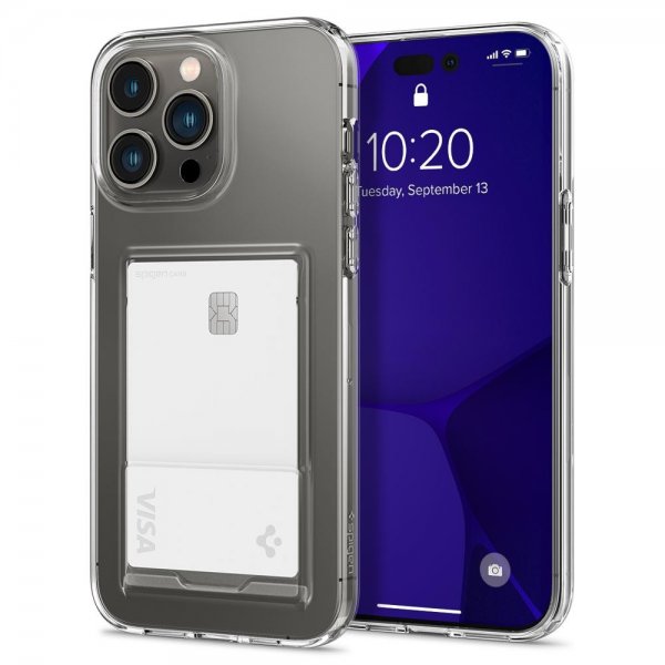 Spigen iPhone 14 Pro Cover Crystal Slot Crystal Clear