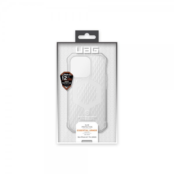 Urban Armor Gear (UAG) iPhone 14 Pro Cover Essential Armor MagSafe Frosted Ice