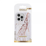 Onsala iPhone 14 Pro Cover Fashion Edition White Rhino Marble