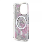 Guess iPhone 14 Pro Cover Flower MagSafe Khaki