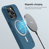 Nillkin iPhone 14 Pro Cover Frosted Shield Pro MagSafe Blå