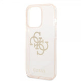Guess iPhone 14 Pro Cover Full Glitter Guld