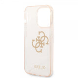 Guess iPhone 14 Pro Cover Full Glitter Guld