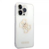 Guess iPhone 14 Pro Cover Full Glitter Transparent