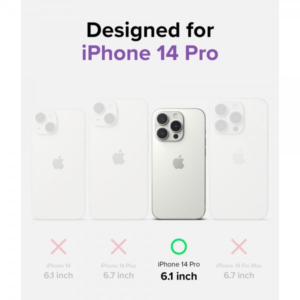 Ringke iPhone 14 Pro Cover Fusion Matte Smoke Black