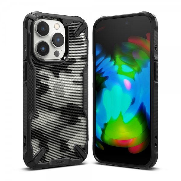 Ringke iPhone 14 Pro Cover Fusion X Camo Black