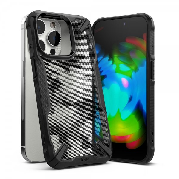 Ringke iPhone 14 Pro Cover Fusion X Camo Black