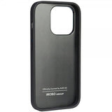 Audi iPhone 14 Pro Cover Ægte Læder Etui Sort