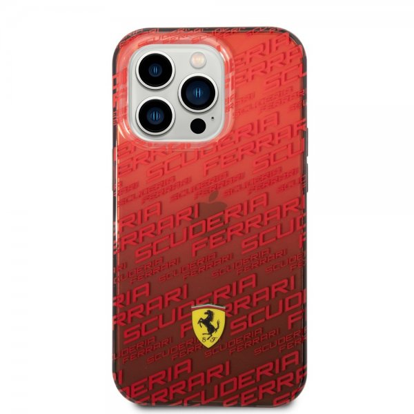 Ferrari iPhone 14 Pro Cover Gradient Scuderia Rød