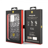 Ferrari iPhone 14 Pro Cover Gradient Scuderia Sort