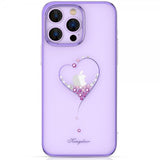 Kingxbar iPhone 14 Pro Cover Hjerte Mønster Lilla