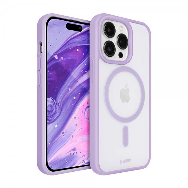 LAUT iPhone 14 Pro Cover Huex Protect MagSafe Lavender