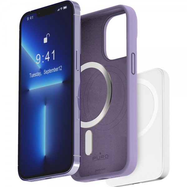 Puro iPhone 14 Pro Cover ICON Mag Lavender