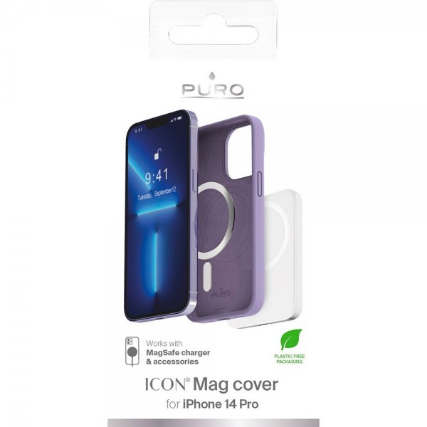 Puro iPhone 14 Pro Cover ICON Mag Lavender