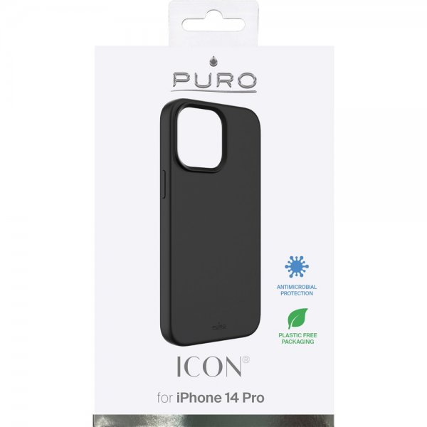 Puro iPhone 14 Pro Cover Icon Sort