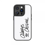 Adidas iPhone 14 Pro Cover Inlay Embroidery Case Hvid Sort