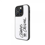 Adidas iPhone 14 Pro Cover Inlay Embroidery Case Hvid Sort