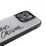 Adidas iPhone 14 Pro Cover Inlay Embroidery Case Hvid Sort