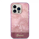 Guess iPhone 14 Pro Cover Jungle Rosa