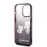 Karl Lagerfeld iPhone 14 Pro Cover Karl & Choupette Gradient Sort