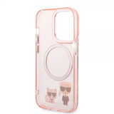 Karl Lagerfeld iPhone 14 Pro Cover Karl & Choupette MagSafe Rosa