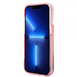 Karl Lagerfeld iPhone 14 Pro Cover Liquid Glitter Big Logo Rosa