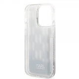 Karl Lagerfeld iPhone 14 Pro Cover Liquid Glitter Monogram Sort