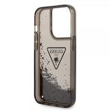 Guess iPhone 14 Pro Cover Liquid Glitter Translucent Sort