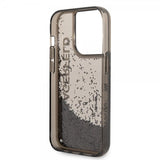 Karl Lagerfeld iPhone 14 Pro Cover Liquid Glitter Translucent Sort