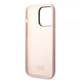 Karl Lagerfeld iPhone 14 Pro Cover Liquid Silicone Choupette Rosa