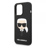 Karl Lagerfeld iPhone 14 Pro Cover Liquid Silicone Karl MagSafe Sort