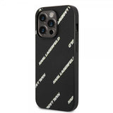 Karl Lagerfeld iPhone 14 Pro Cover Logomania Sort