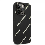 Karl Lagerfeld iPhone 14 Pro Cover Logomania Sort