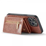 Dg.Ming iPhone 14 Pro Cover M3 Series Aftagelig Kortholder Guld