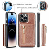Dg.Ming iPhone 14 Pro Cover M3 Series Aftagelig Kortholder Guld