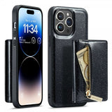 Dg.Ming iPhone 14 Pro Cover M3 Series Aftagelig Kortholder Sort