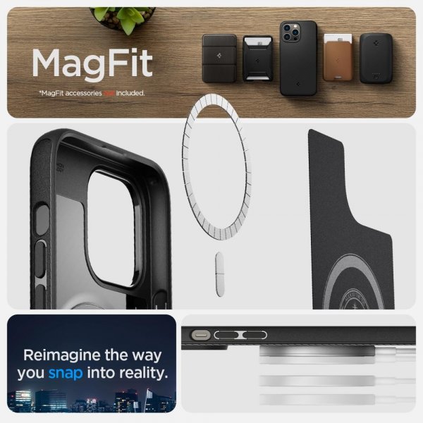 Spigen iPhone 14 Pro Cover Mag Armor MagFit Mat Sort