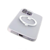 Rvelon iPhone 14 Pro Cover MagSafe Ring Hvid